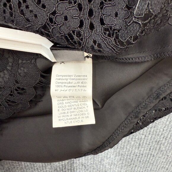 Dazy Black Slip Dress Midi Satin Lace Y2K Whimsigoth Romantic Fairy Grunge Sz XL - Picture 8 of 10